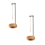 Sleek Wooden Burner Lamp