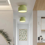 Semi Flush Mount Light Fixture 10 Inch Resin Dome for Low Ceilings Hallway Entry Foyer Bedroom Transitional Classic Home Décor
