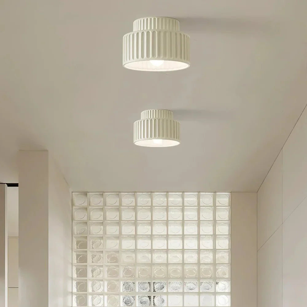 Semi Flush Mount Light Fixture 10 Inch Resin Dome for Low Ceilings Hallway Entry Foyer Bedroom Transitional Classic Home Décor