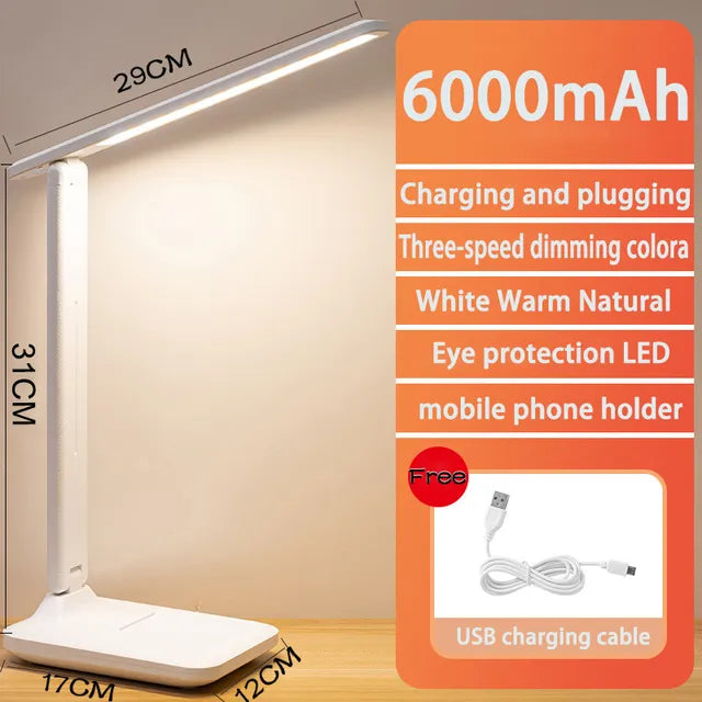 Portable Rechargeable LED Table Lamp with Touch Control - Dotisk