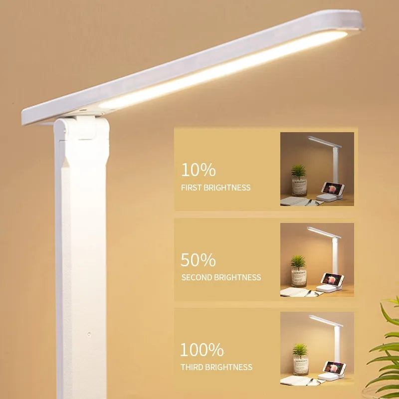 Portable Rechargeable LED Table Lamp with Touch Control