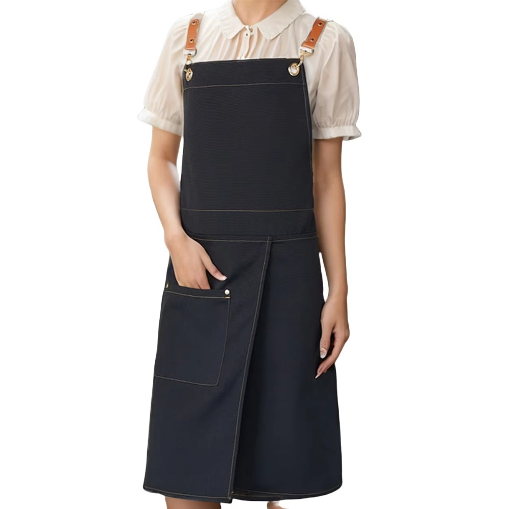 Lunara Chef Apron - Water-Resistant Canvas, Adjustable Straps and Pockets