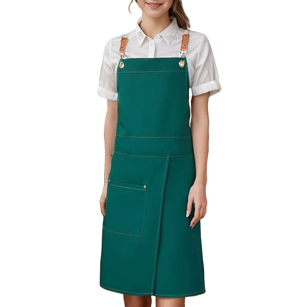 Lunara Chef Apron - Water-Resistant Canvas, Adjustable Straps and Pockets