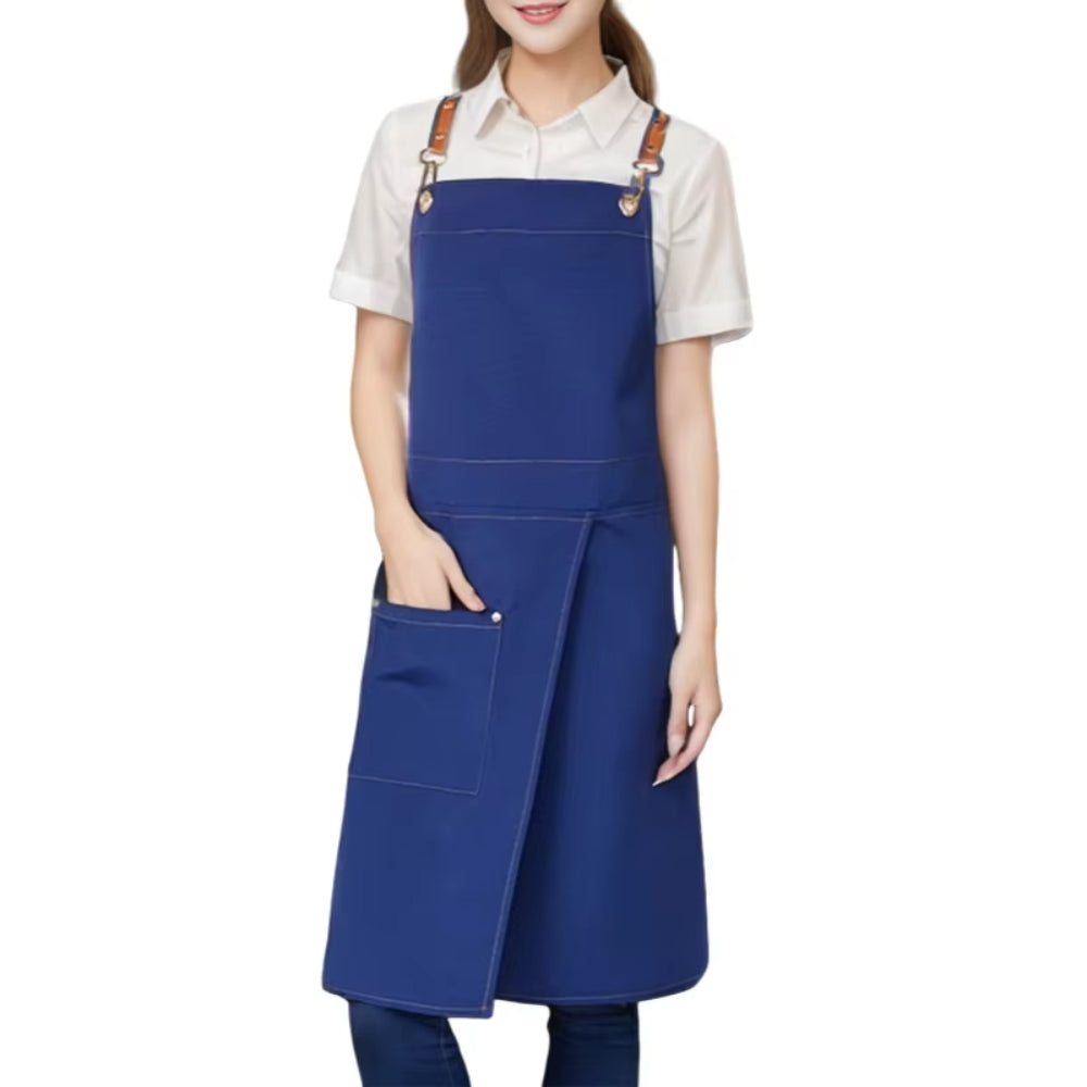 Lunara Chef Apron - Water-Resistant Canvas, Adjustable Straps and Pockets