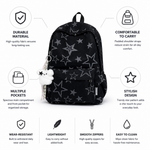 Durable Star-Patterned School Backpack