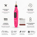 Electric Nail File Cordless USB Rechargeable 6 Attachments