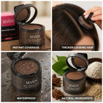 Hair Concealer Powder Instant Root Coverage Water-Resistant Natural Fibers