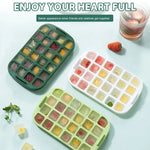 Ice Cube Maker One-Press Space-Saving Freezer-Safe