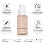 Liquid Foundation Full Coverage Matte Finish & Oil Control