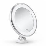 Makeup Mirror 10x Magnification LED Light Suction Cup
