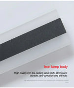 Outdoor Wall Lamp LED IP65 Weatherproof Iron & Acrylic