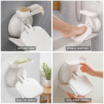 Shower Footrest Suction Cup Mount Integrated Shelf