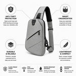 Sling Bag Slash-Proof Strap & RFID Blocking