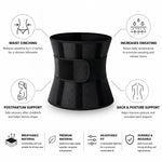 Waist Cincher Wrap Adjustable Breathable One Size
