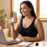 Wireless Bra Seamless Breathable Wide Straps