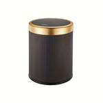 Luxe Oval Kitchen Trash Can - Press-Top Design, Odour-Sealing, Bathroom