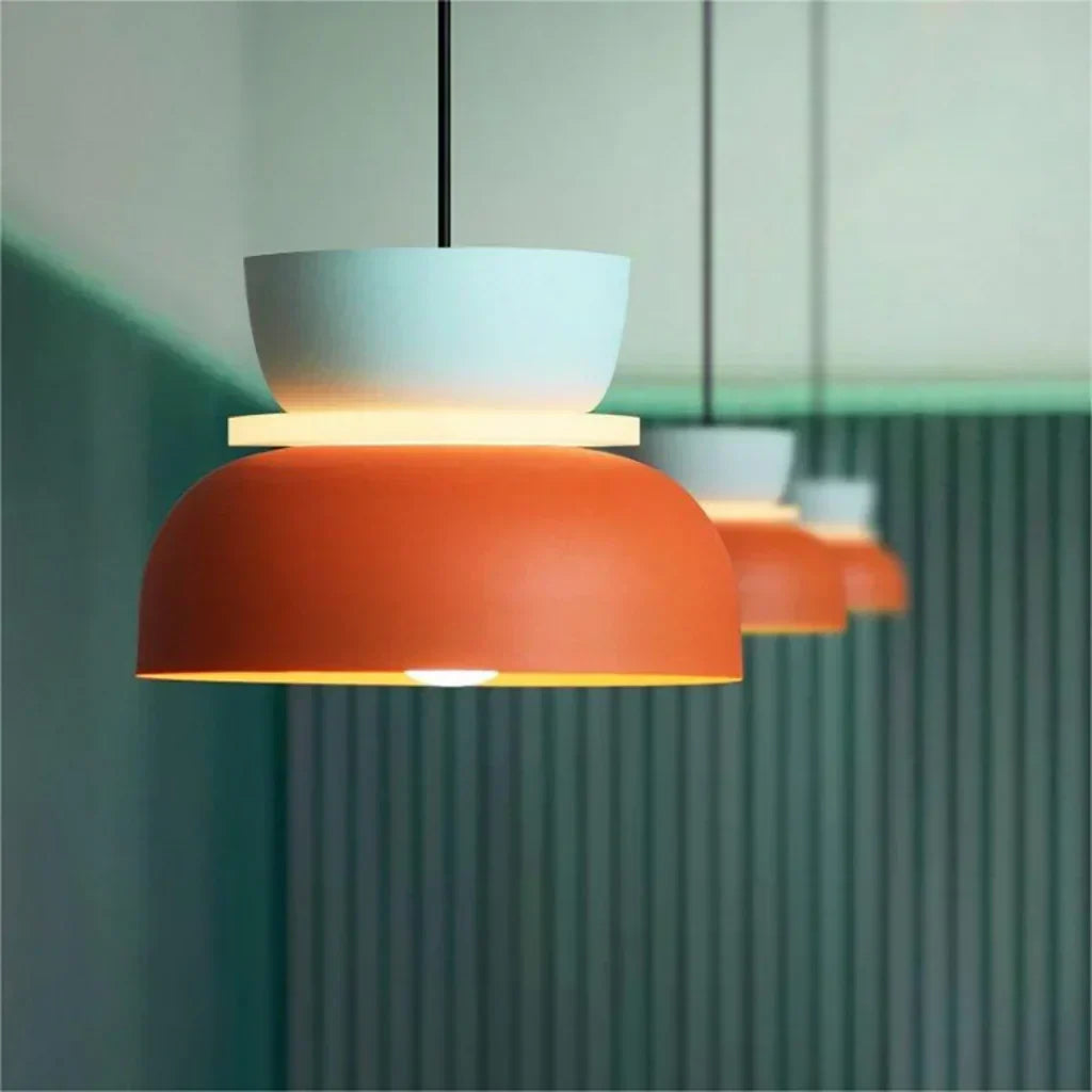 Multi-Layer Acrylic Ceiling Fixture E27 Socket 11.4 Inch Diameter Nordic Style Over Island Counter Breakfast Nook Entryway Suspended Lamp fo