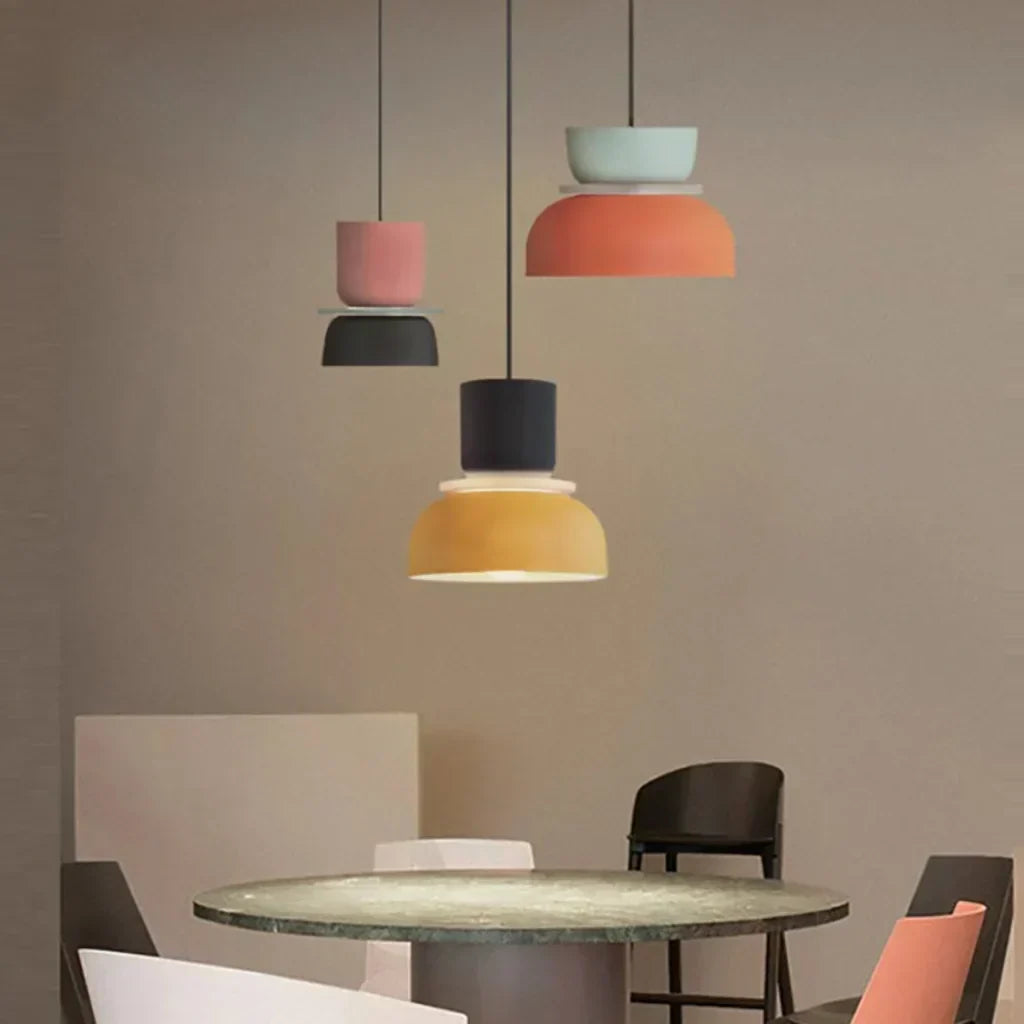 Multi-Layer Acrylic Ceiling Fixture E27 Socket 11.4 Inch Diameter Nordic Style Over Island Counter Breakfast Nook Entryway Suspended Lamp fo