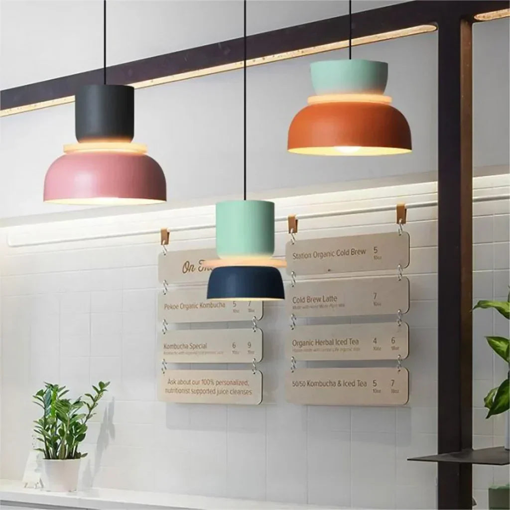 Multi-Layer Acrylic Ceiling Fixture E27 Socket 11.4 Inch Diameter Nordic Style Over Island Counter Breakfast Nook Entryway Suspended Lamp fo