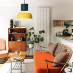 Dual-Layer Overhead Fixture 11.4 in Aluminum Acrylic Nordic Style Kitchen Dining Living Bedroom Suspended Drop Light for Small Spaces Contem
