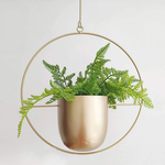 Hanging Metal Planter Pots – Geometric Wall-Mounted Indoor Planters for Succulents, Herbs & Flowers – Scandinavian Minimalist Home Decor