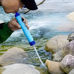 Portable Water Filter Straw for Camping Hiking Emergency 4-Stage Purification System Outdoor Survival Gear Lightweight Travel Backpacking