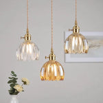 Hanging Glass Ceiling Fixture Floral Petal Shade 10 Inch E27 Socket Modern Kitchen Dining Room Overhead Lighting for Islands Counters Nooks