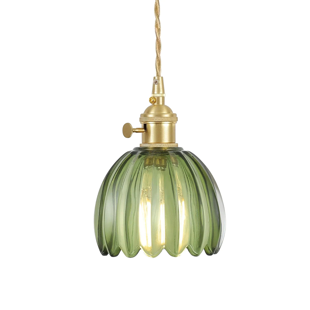 Hanging Glass Ceiling Fixture Floral Petal Shade 10 Inch E27 Socket Modern Kitchen Dining Room Overhead Lighting for Islands Counters Nooks