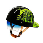Motorcycle Helmets DOT Approved Cap Style, Lightweight Helmet with Anti UV Inner Visor, Baseball Cap Helmet with Visor