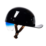 Motorcycle Helmets DOT Approved Cap Style, Lightweight Helmet with Anti UV Inner Visor, Baseball Cap Helmet with Visor