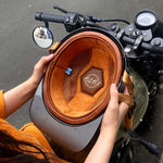 Motorcycle Helmets DOT Approved Cap Style, Lightweight Helmet with Anti UV Inner Visor, Baseball Cap Helmet with Visor