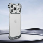 Aluminum Edge-Guard iPhone Bumper – Frameless Camera & Corner Shield for 12-17 Series