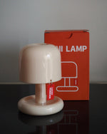 LED Nightstand Light 4 in Tall Acrylic Minimalist Desk Lamp Warm Glow USB Charging Port Bedside Reading Light Space-Saving Modern Decor