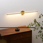 LED Bathroom Vanity Light Bar 27 Inch Modern Wall Sconce Fixture for Mirror Makeup Lighting Chrome Gold Black Hardwired Indoor 12W Warm Whit