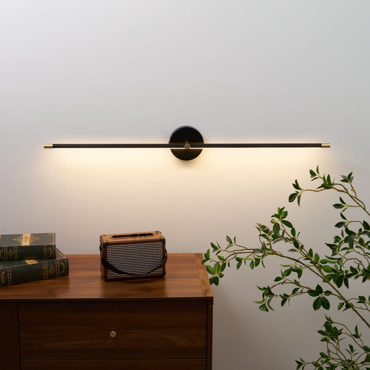 LED Linear Wall Light Fixture Slim Modern Double-Bar Design for Hallway Bedroom Bathroom Vanity Contemporary Indoor Accent Lighting