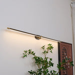 Rechargeable LED Wall Sconce Light with Touch Dimmer Switch for Bedroom Bathroom Mirror Vanity Hallway No Wiring Cordless Modern Linear