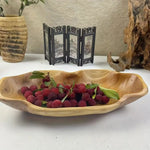 Mira Serving Fruit Tray - Rustic Wood, Natural Design
