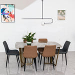 Sculptural Ceiling Light with Opaline Glass Diffusers Black & Brass Finish Multi-Arm Design for Dining Room Entryway Modern Overhead Fixture