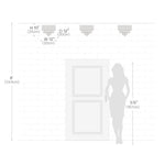Crystal Flush Mount Ceiling Light 4-Light Chrome Finish for Hallway Bedroom Living Room Dining Room Kitchen Entry Contemporary Lighting