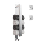 Modern Black Towel Rack with No-Drill Installation | Space-Saving Solution for Bathroom Organization