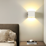 Modern Cube LED Wall Light with Motion Sensor & Rechargeable Battery | Smart Home Lighting Solution