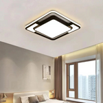 Modern Geometric LED Ceiling Light with Remote Control & Adjustable Brightness for Customizable Ambiance