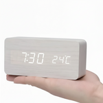 Eco Friendly LED Wood Alarm Clock