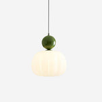 Sculptural Mini Pendant Light with Rounded Acrylic Shade for Dining Rooms, Bedrooms & Kitchen Nooks – 5.5-Inch White Globe Fixture, Adjustab