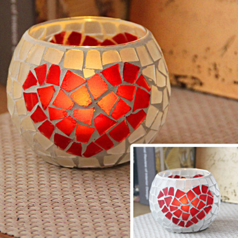 Colorful Glass Tea Light Holder for Home Decor