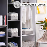 NeatNest Storage Basket - Durable Cotton Linen, Foldable Design