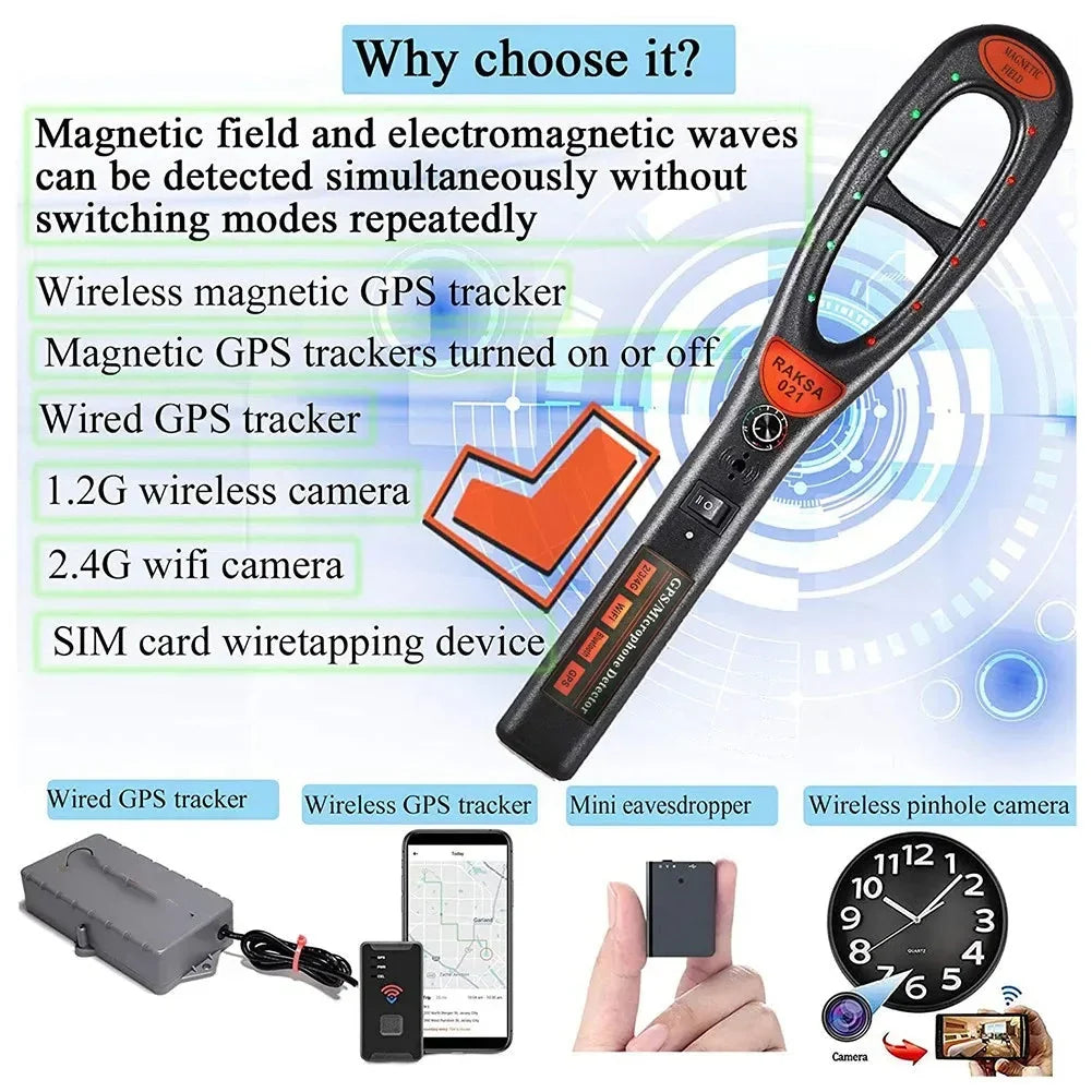GPS Tracker Detector with Wide Detection Range for Personal Privacy Protection