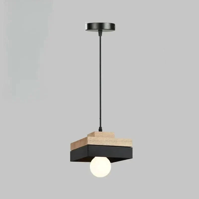 NORDLIVA – Nordic Modern Chandelier with Wood & Iron Design