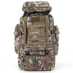 80L Expedition Hiking Backpack – Tactical Multi-Day Trekking Pack with MOLLE Webbing & Padded Straps for Camping & Travel
