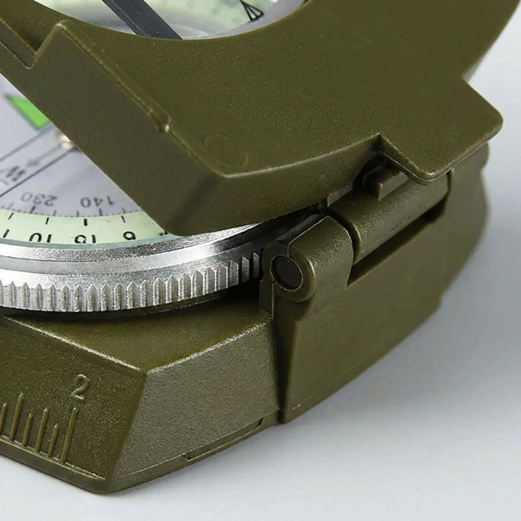 Lensatic Sighting Compass with Folding Design for Hiking & Outdoor Navigation | Portable Pocket Compass